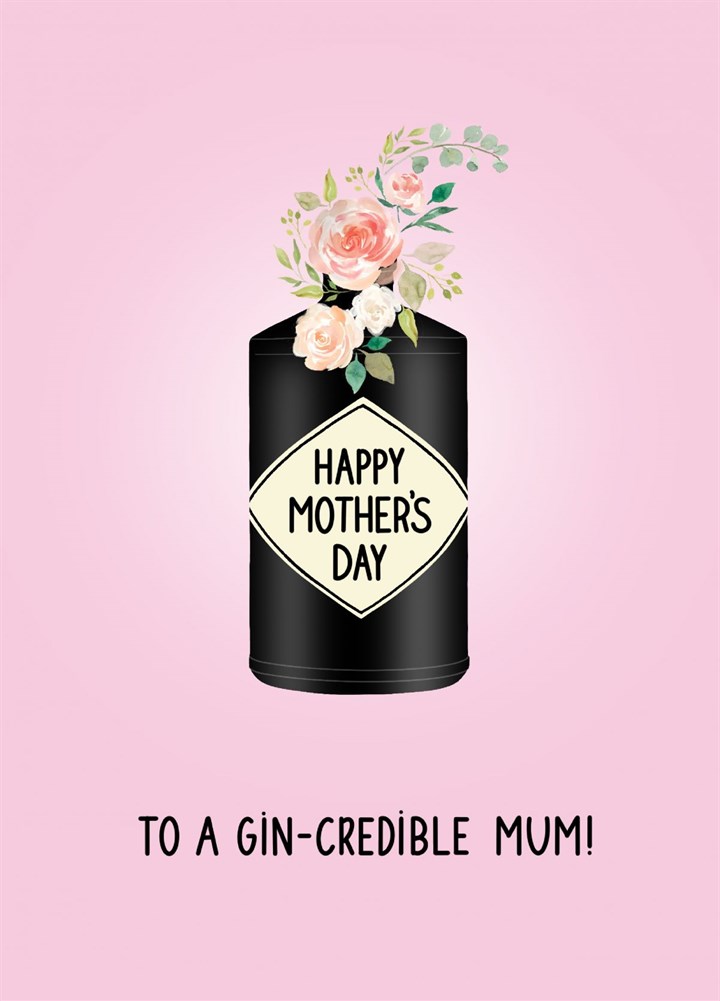 Gin-credible Mum Card