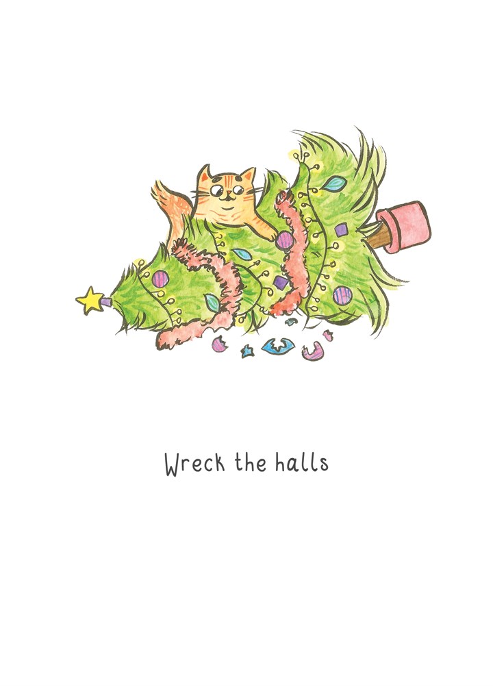 Wreck The Halls Card