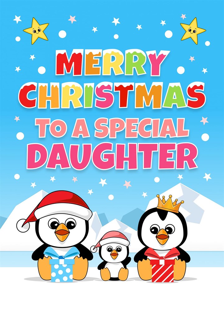 Merry Christmas To A Special Daughter Card
