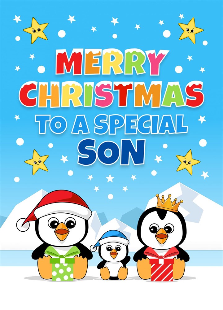 Merry Christmas To A Special Son Card
