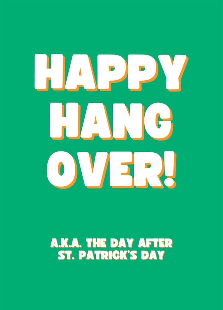 Happy Hangover! Card