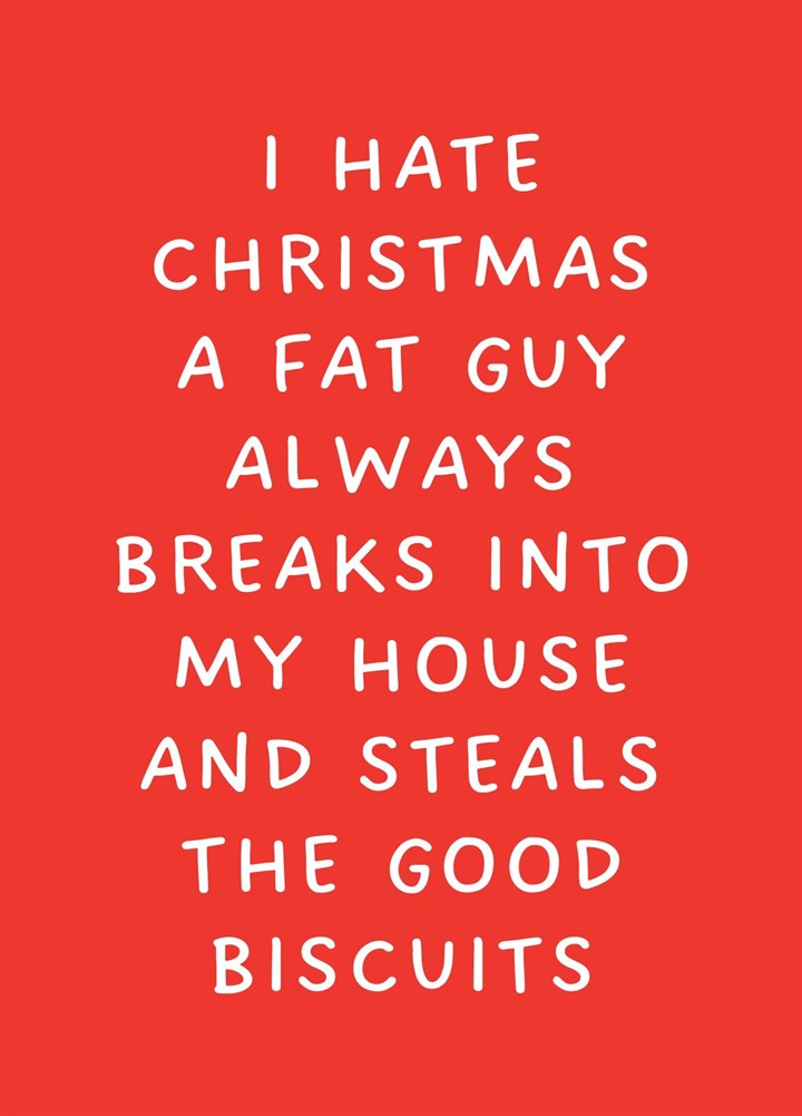 I Hate Christmas Card