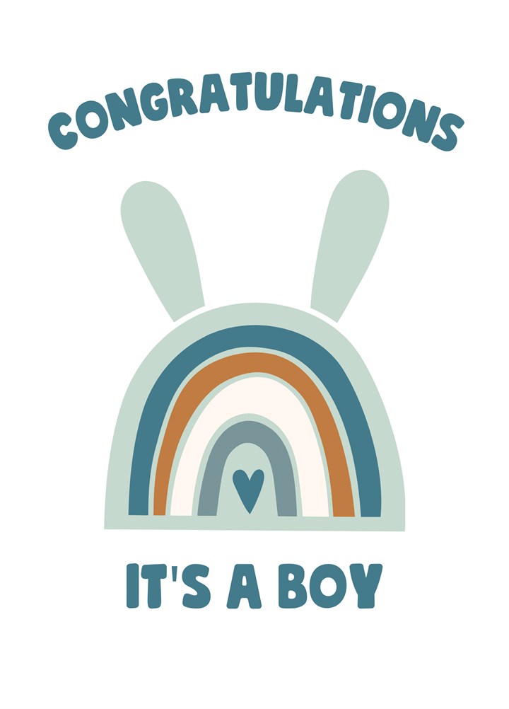 Congratulations It's A Boy Card