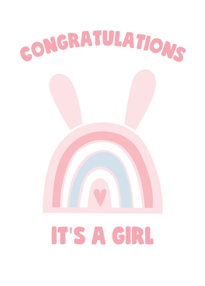 Congratulations It's A Girl Card