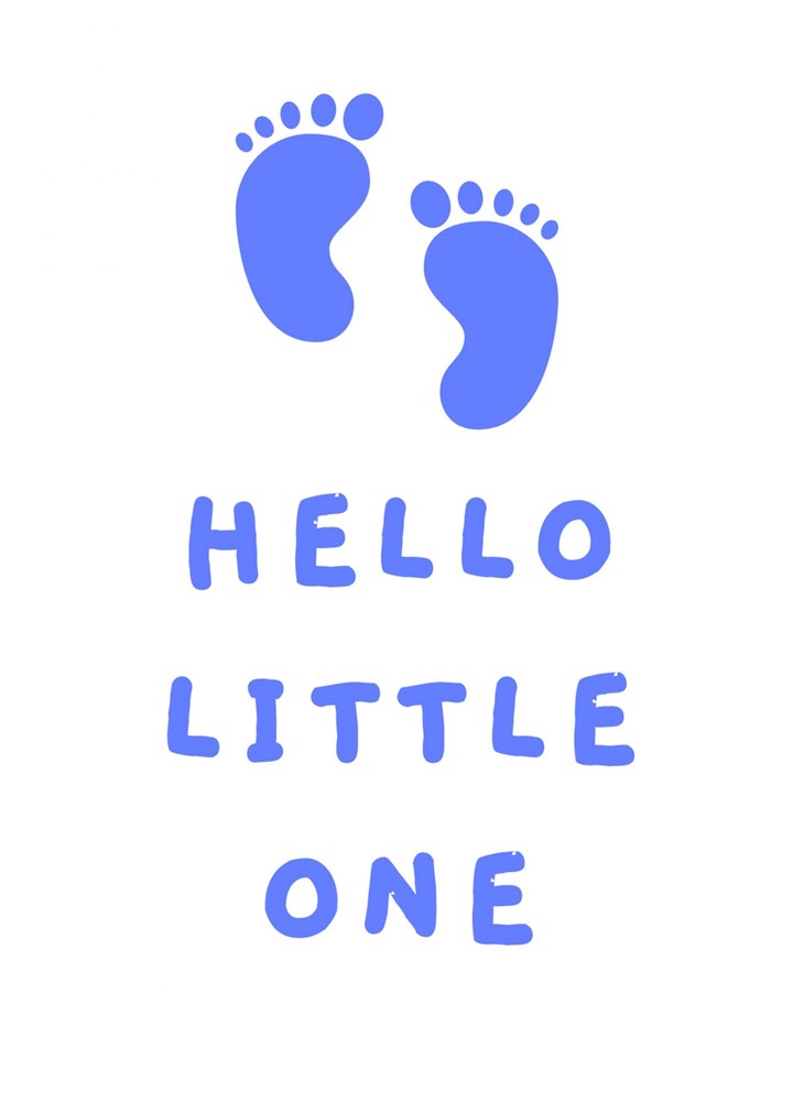 Hello Little One - Blue Card
