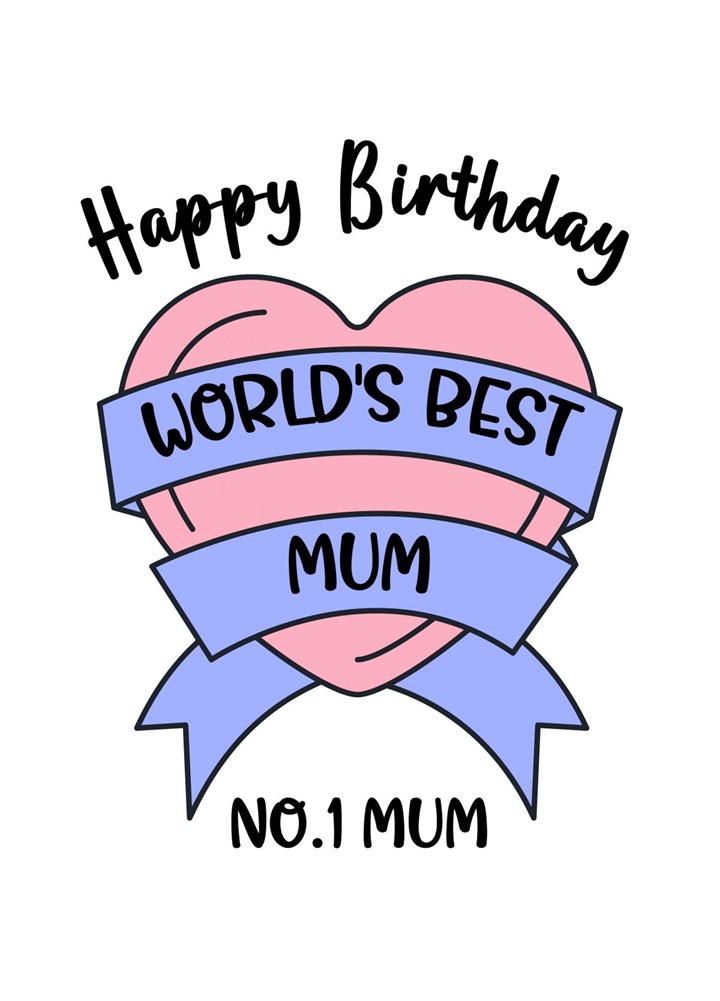 Happy Birthday World's Best Mum Card