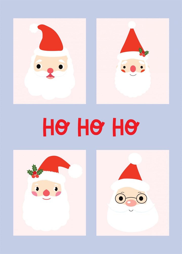 Ho Ho Ho Santa Claus Card