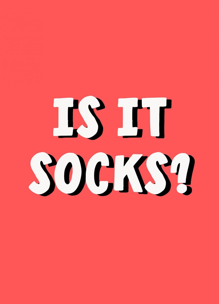 Is It Socks? Card