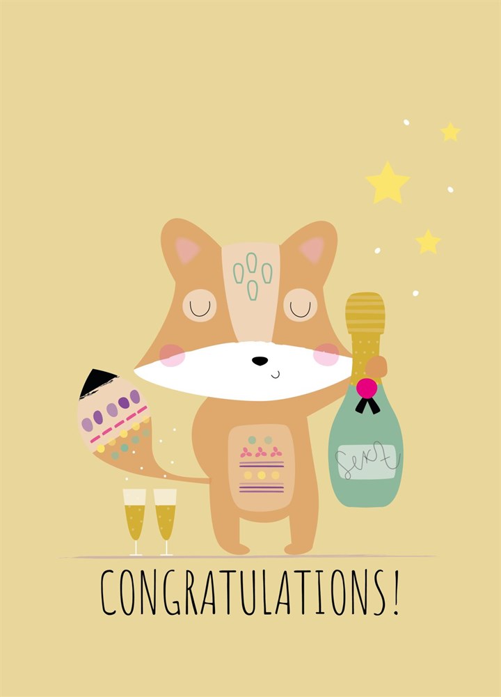 Congrats & Champers! Card