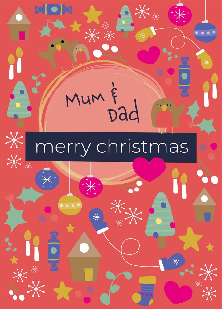 Mum & Dad Christmas Card