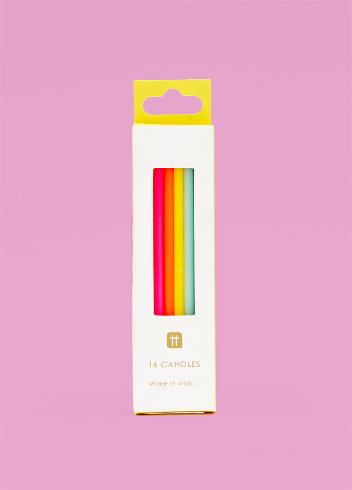 Long 10cm Rainbow Candles