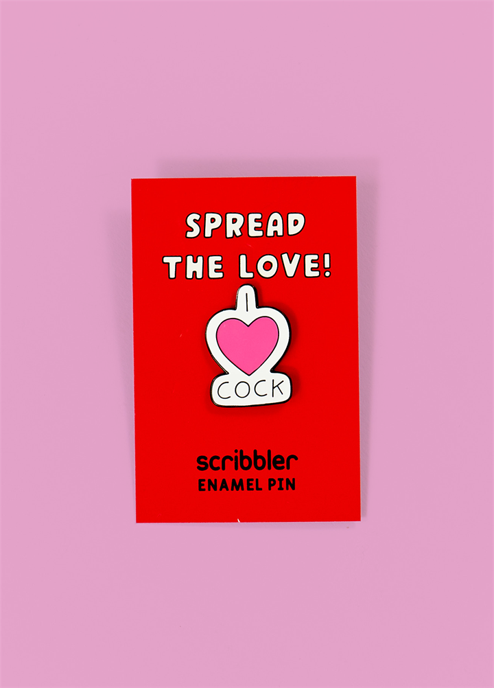 I Love Cock Pin Badge