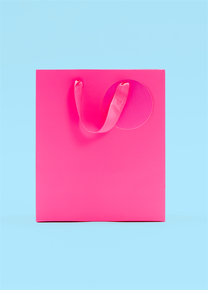 Bright Pink Medium Gift Bag