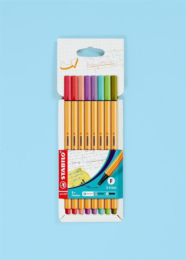 8 Pack Fineliner Pens