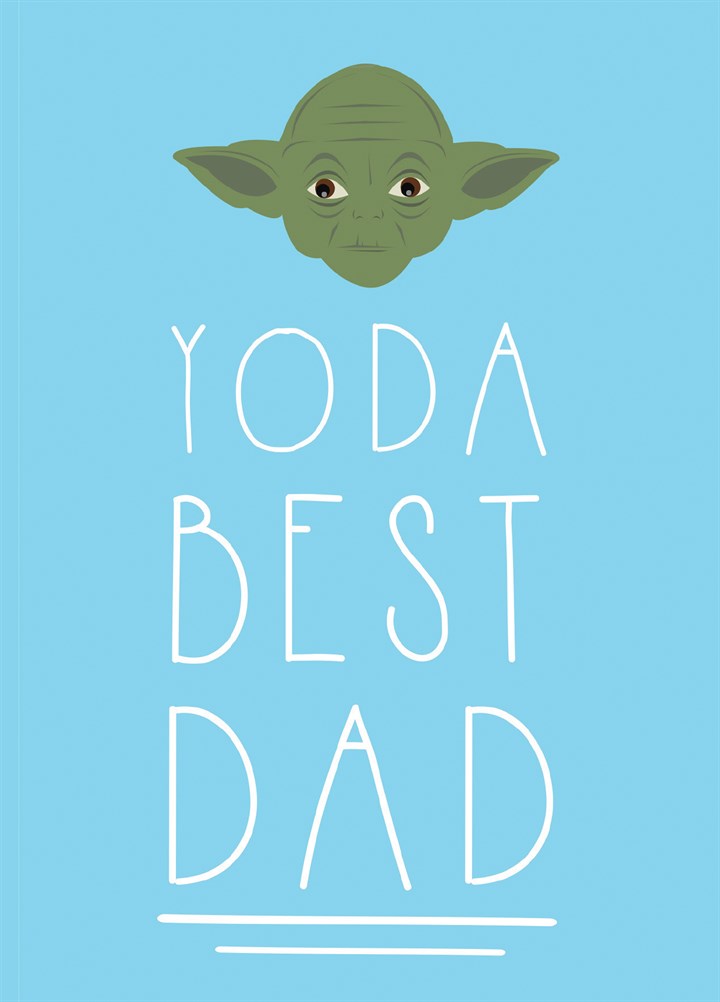Yoda Best Dad Card