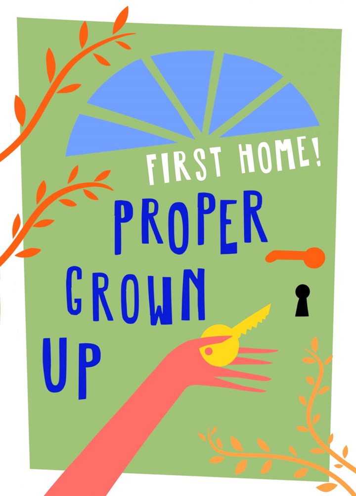 First Home Proper Grown Up Card