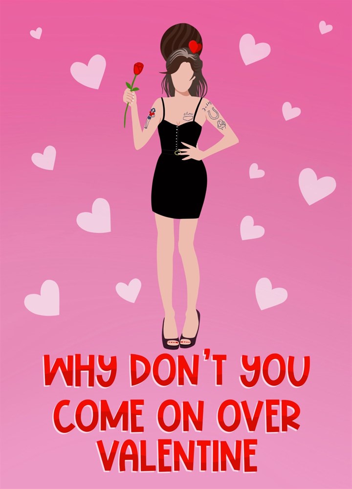 Funny Come On Over Valentine Card