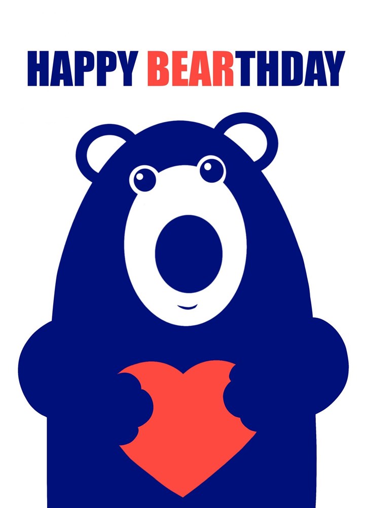 Happy Bear-Thday Card