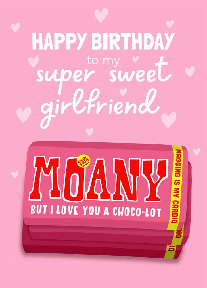 Funny Birthday Card - Girlfriend - Tony's Chocolonely