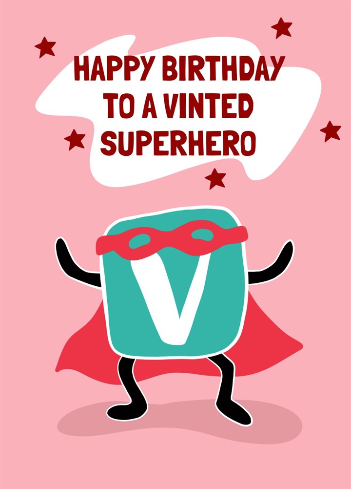 Funny Birthday Card - Vinted - Re-Selling Super Hero