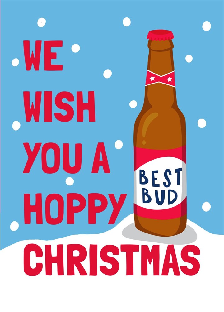 Funny Christmas Card For Beer Lover Best Buds