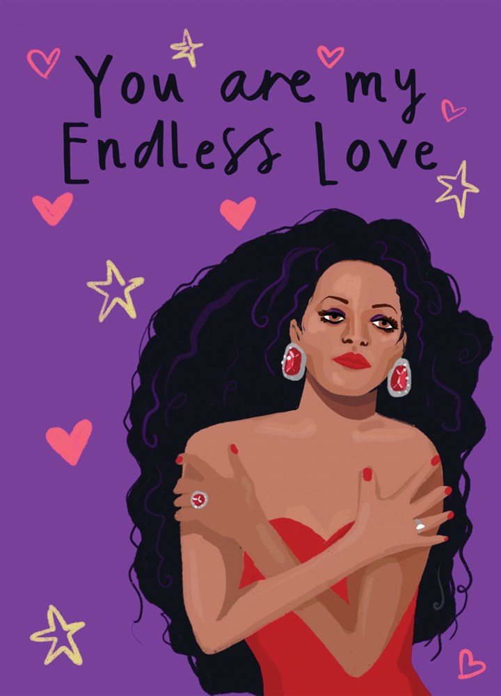 Diana Ross Endless Love Tribute Valentine's Day Card