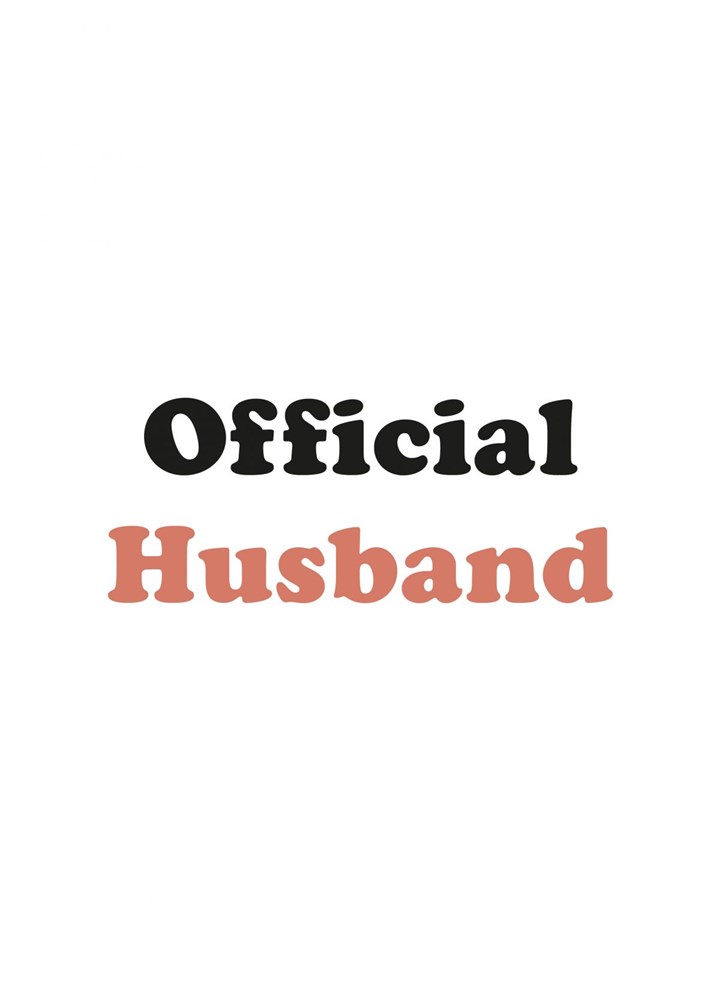 Official Husband Card
