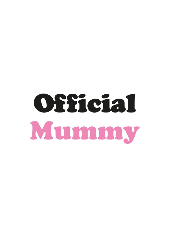 Official Mummy Card
