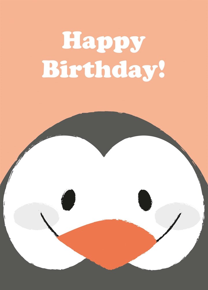 Happy Birthday Penguin Card