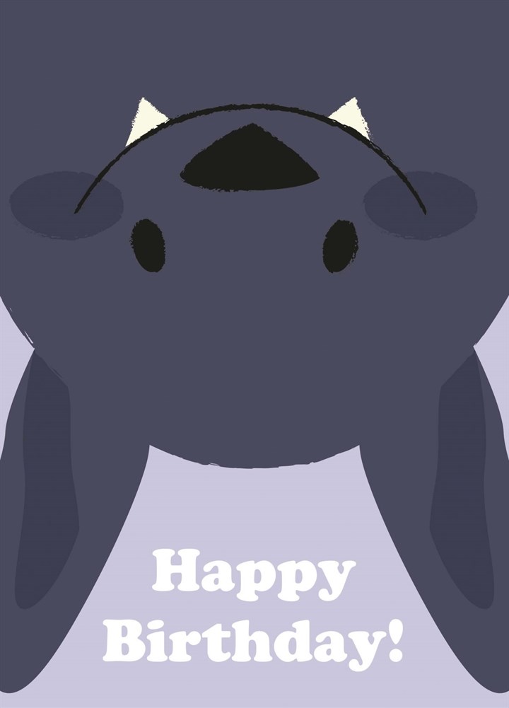 Happy Birthday Bat Card
