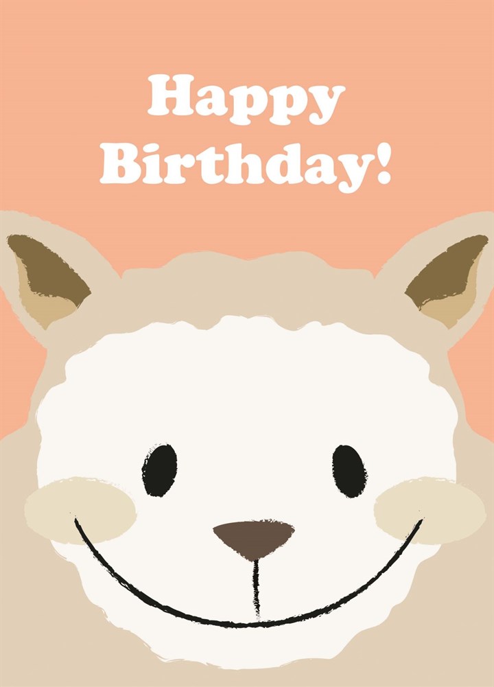 Happy Birthday Sheep Card