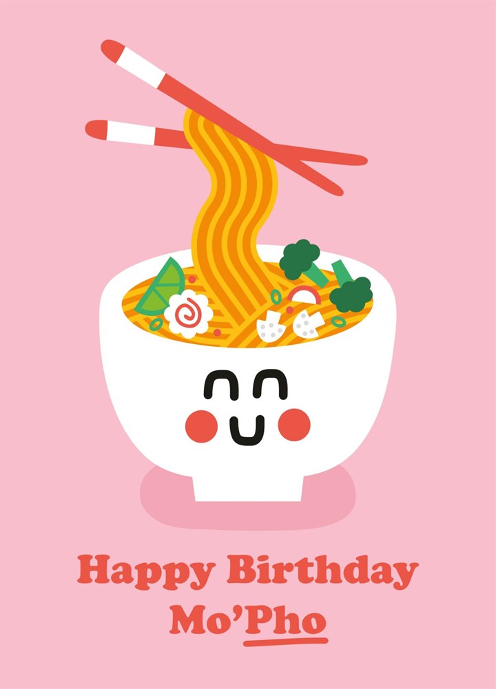 Happy Birthday Mo-pho Card