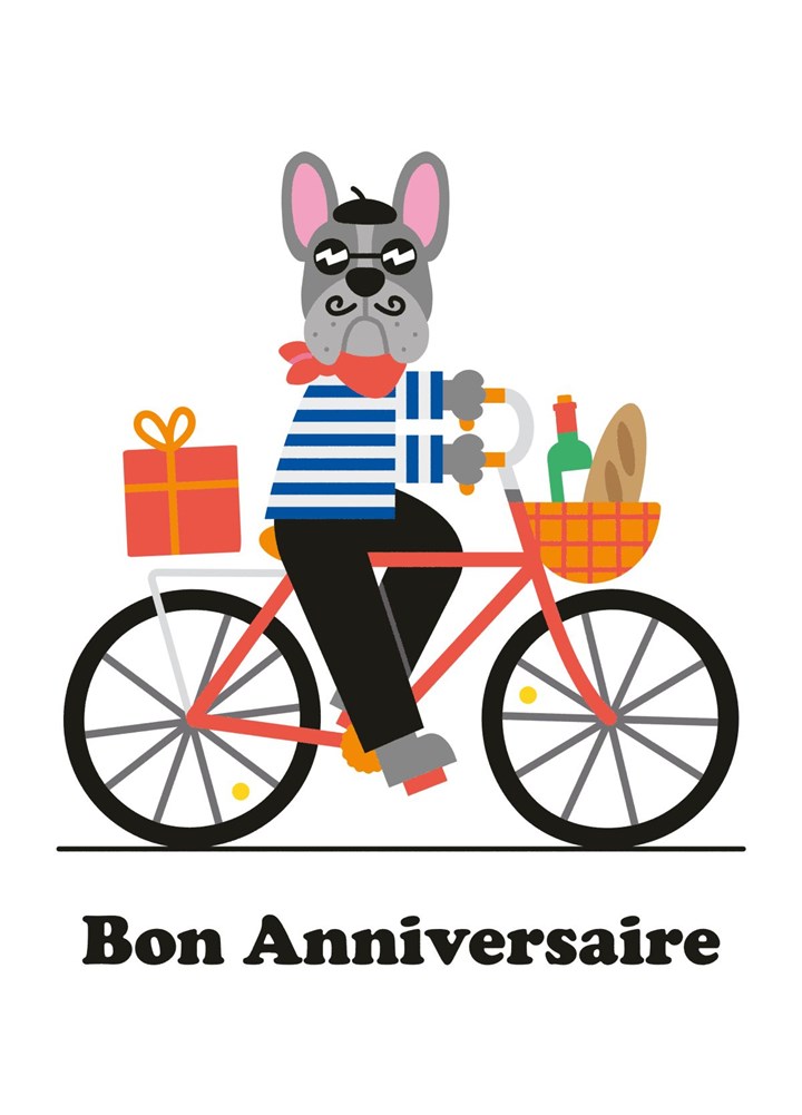 Bon Anniversaire - Birthday Card