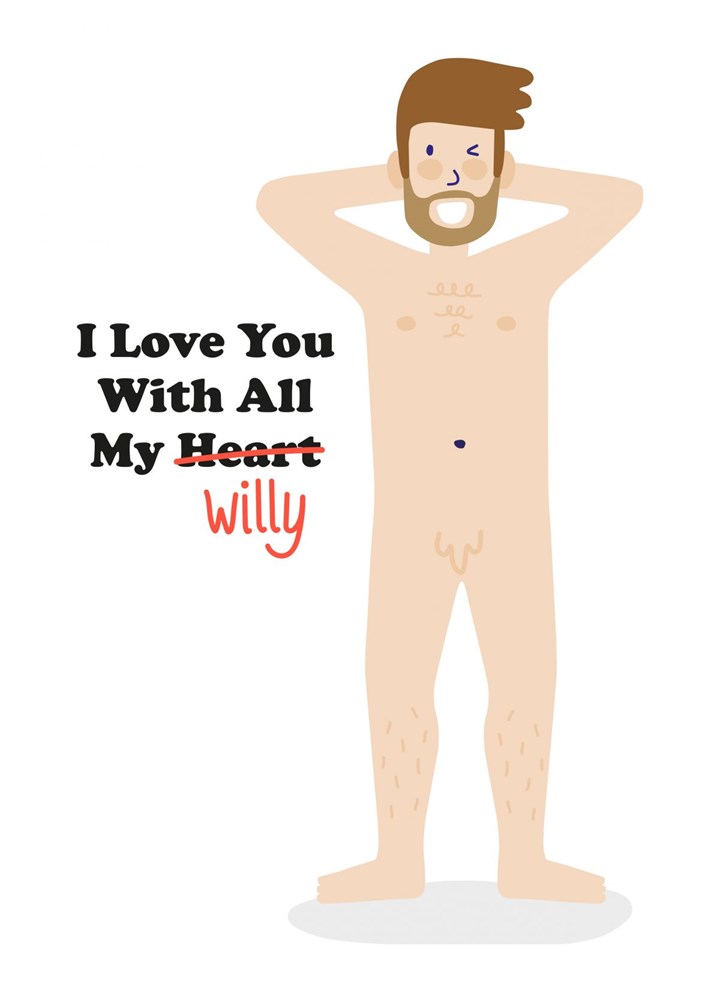With All My Willy Card