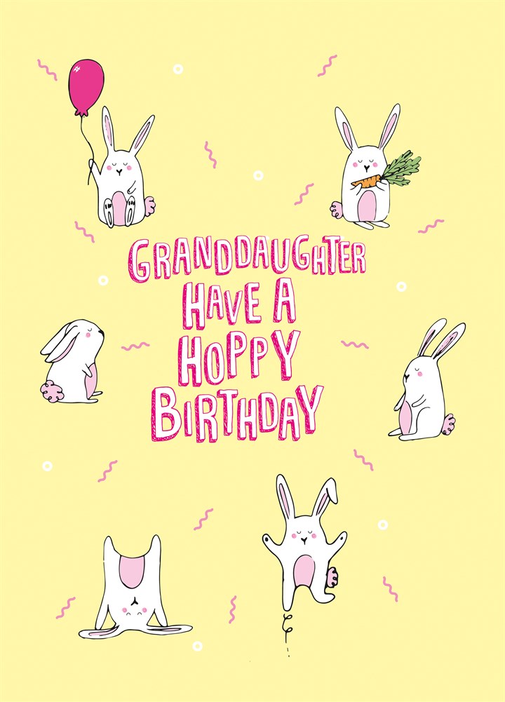 Granddaughter Have A Hoppy Birthday Card