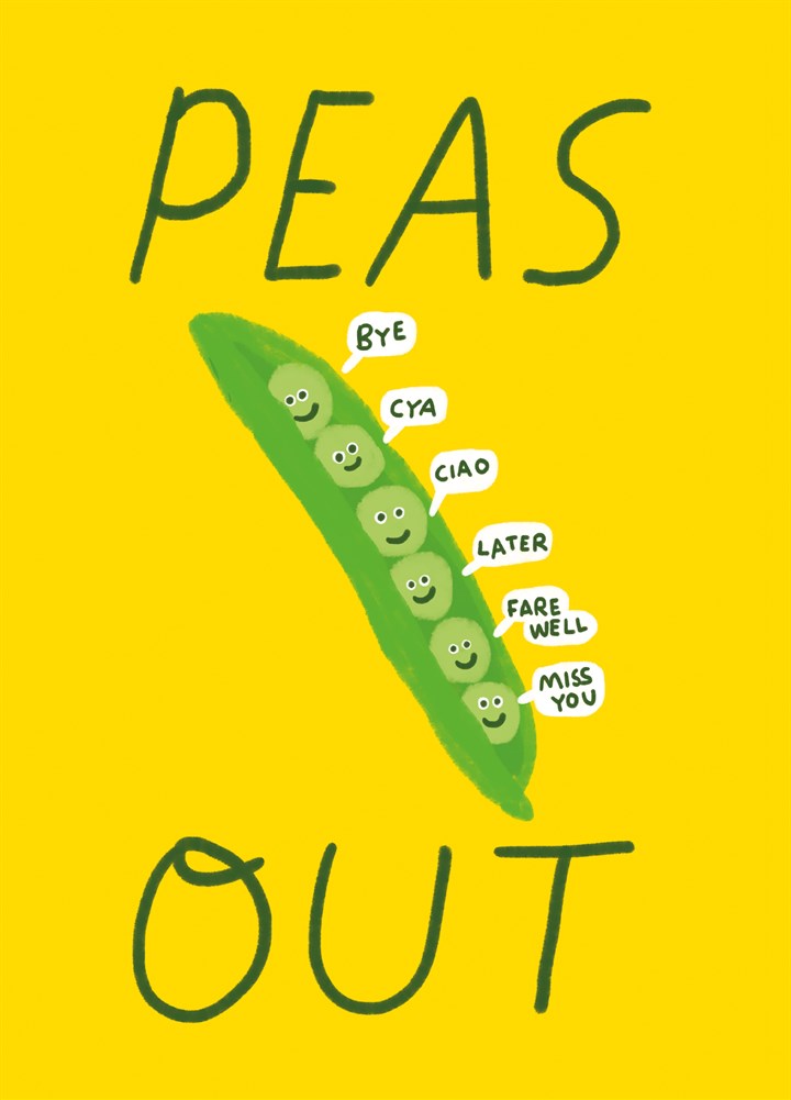 Peas-Out Card