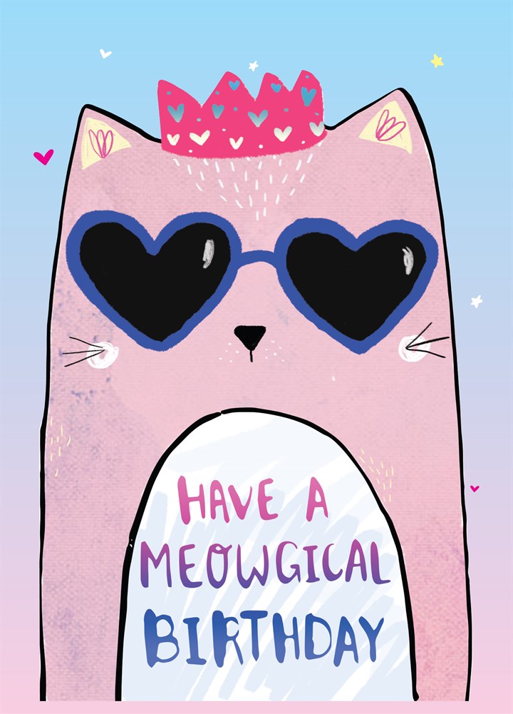 Meowgical Birthday Card
