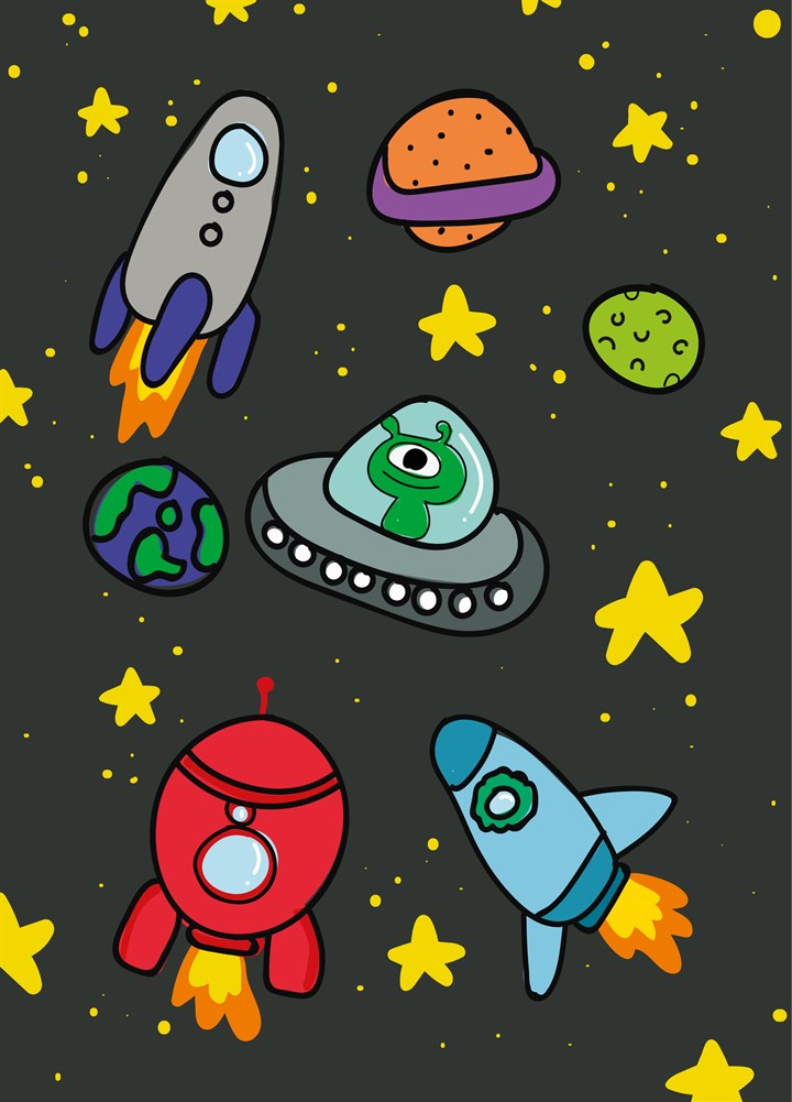 Spaceships Card