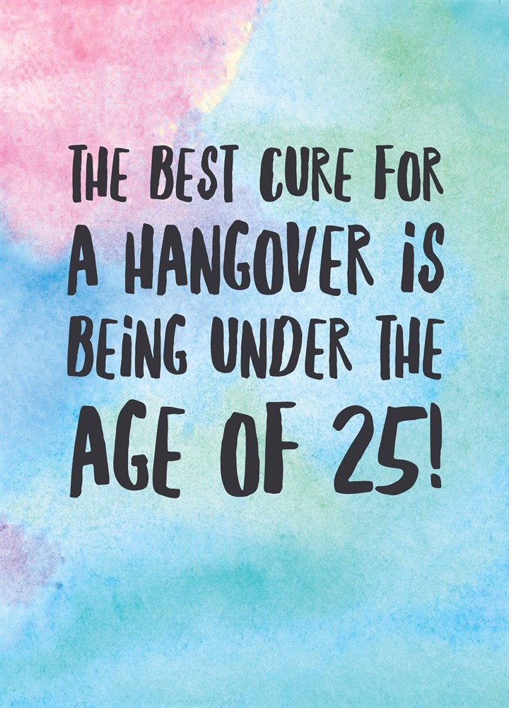 Best Cure For A Hangover Card
