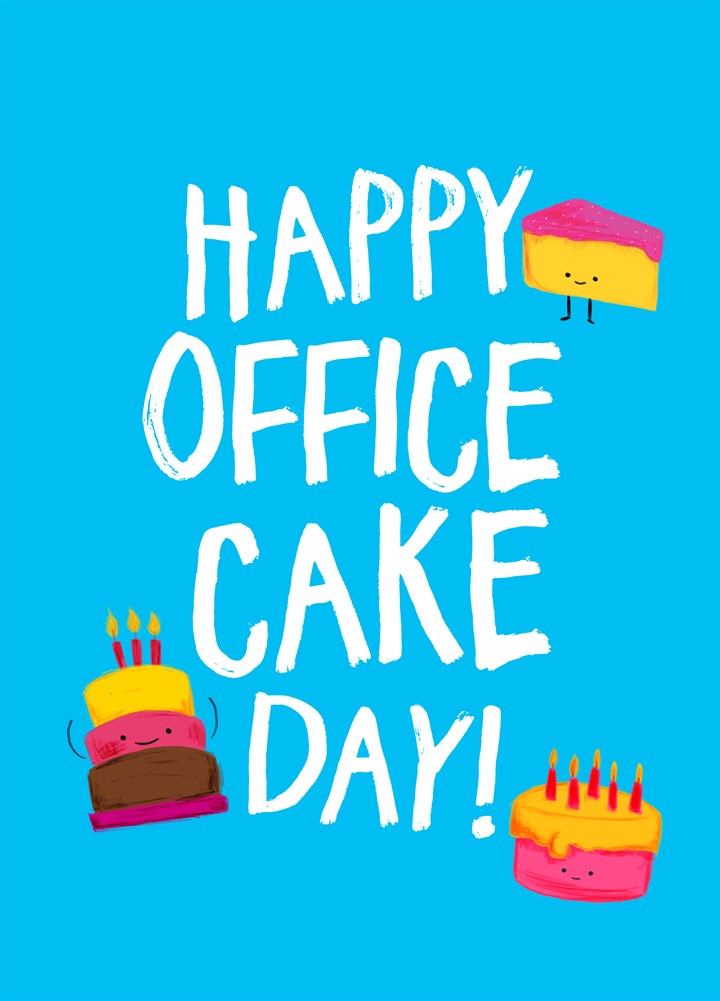 Happy Office Cake Day Card