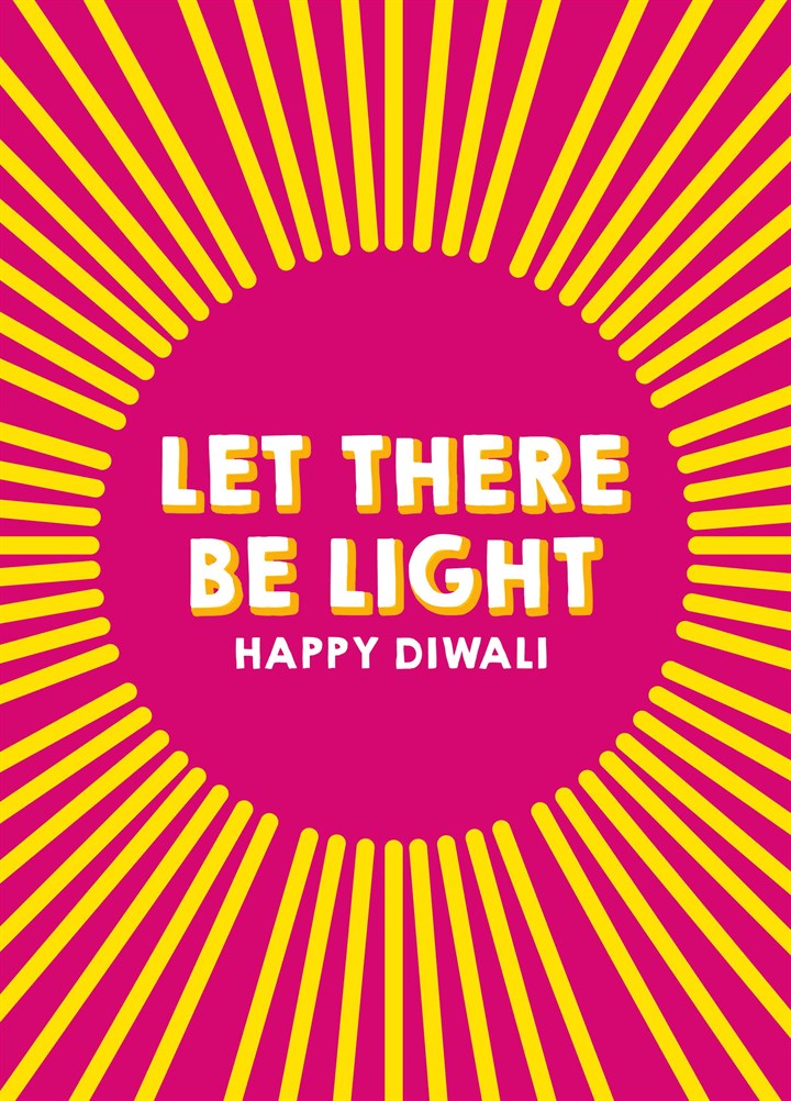 Happy Diwali Let There Be Light Card