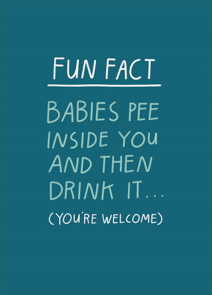 Baby Fun Fact Card