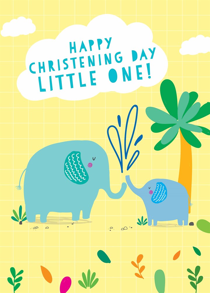 Happy Christening Day Little One Card