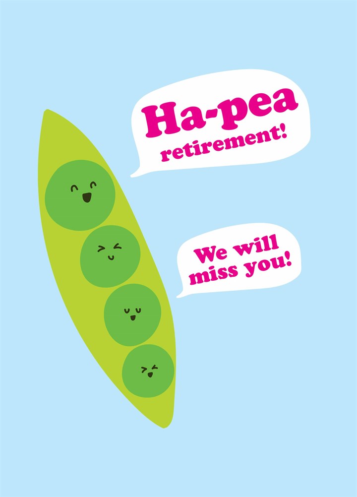 Ha-Pea Retirement Card