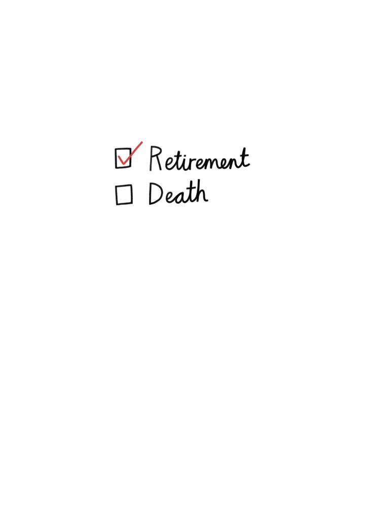 Retirement Checklist Card