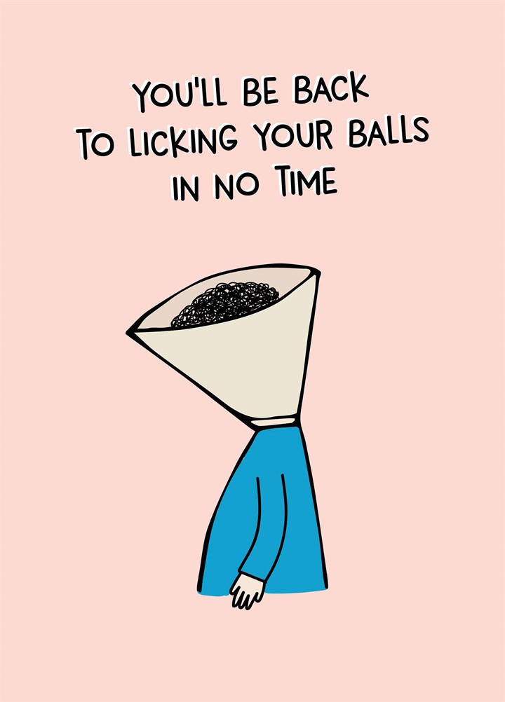 Licking Your Balls In No Time Card