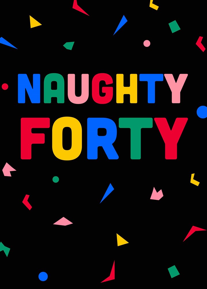 Naughty Forty Card
