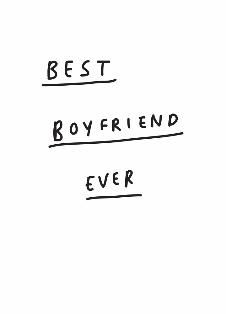 Best Boyfriend Ever Card
