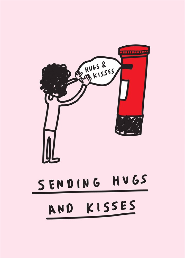 Sending Hugs And Kisses Card
