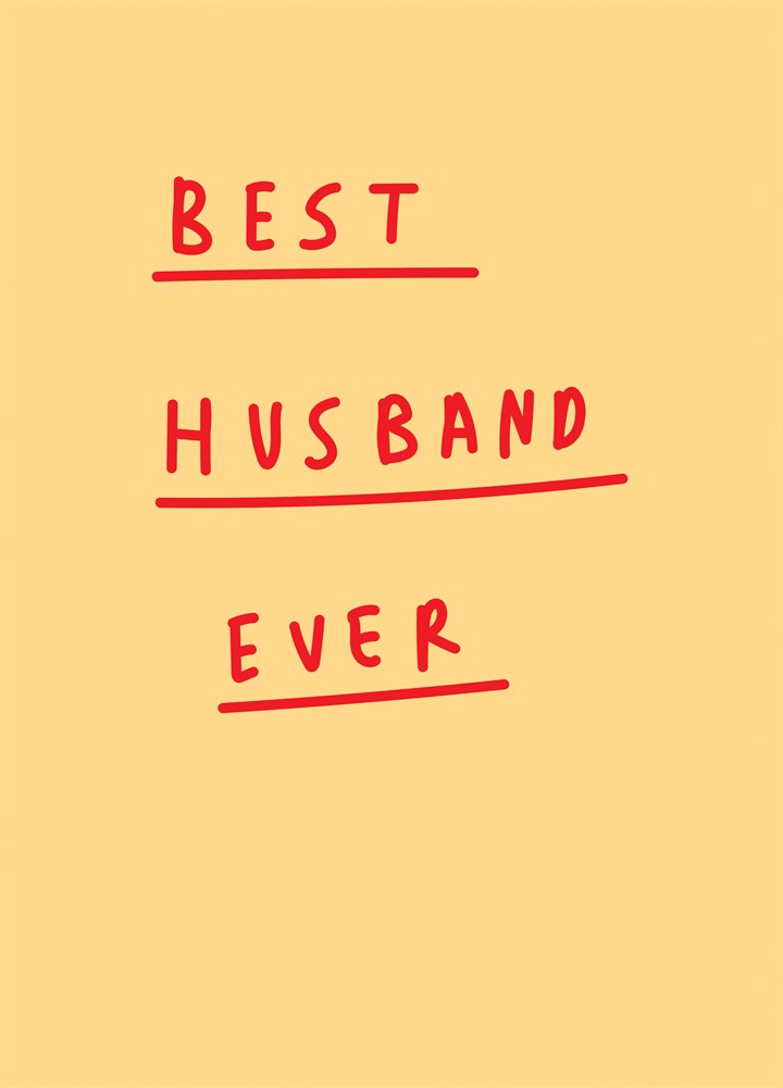 Best Husband Ever Card